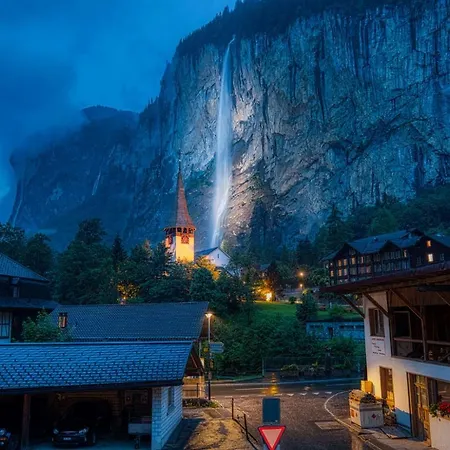 公寓 Wasserfallhuesli In Lauterbrunnen, Near Interlaken, Muerren, Wengen 劳特布龙嫩