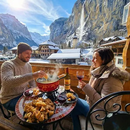 דירה Wasserfallhuesli In Lauterbrunnen, Near Interlaken, Muerren, Wengen *