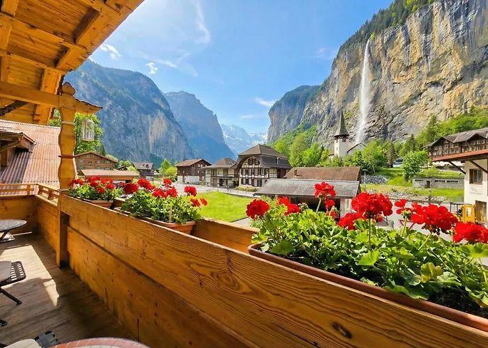 Wasserfallhuesli In Lauterbrunnen, Near Interlaken, Muerren, Wengen דירה לוטרברונן