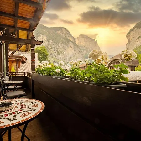 Wasserfallhuesli In Lauterbrunnen, Near Interlaken, Muerren, Wengen *